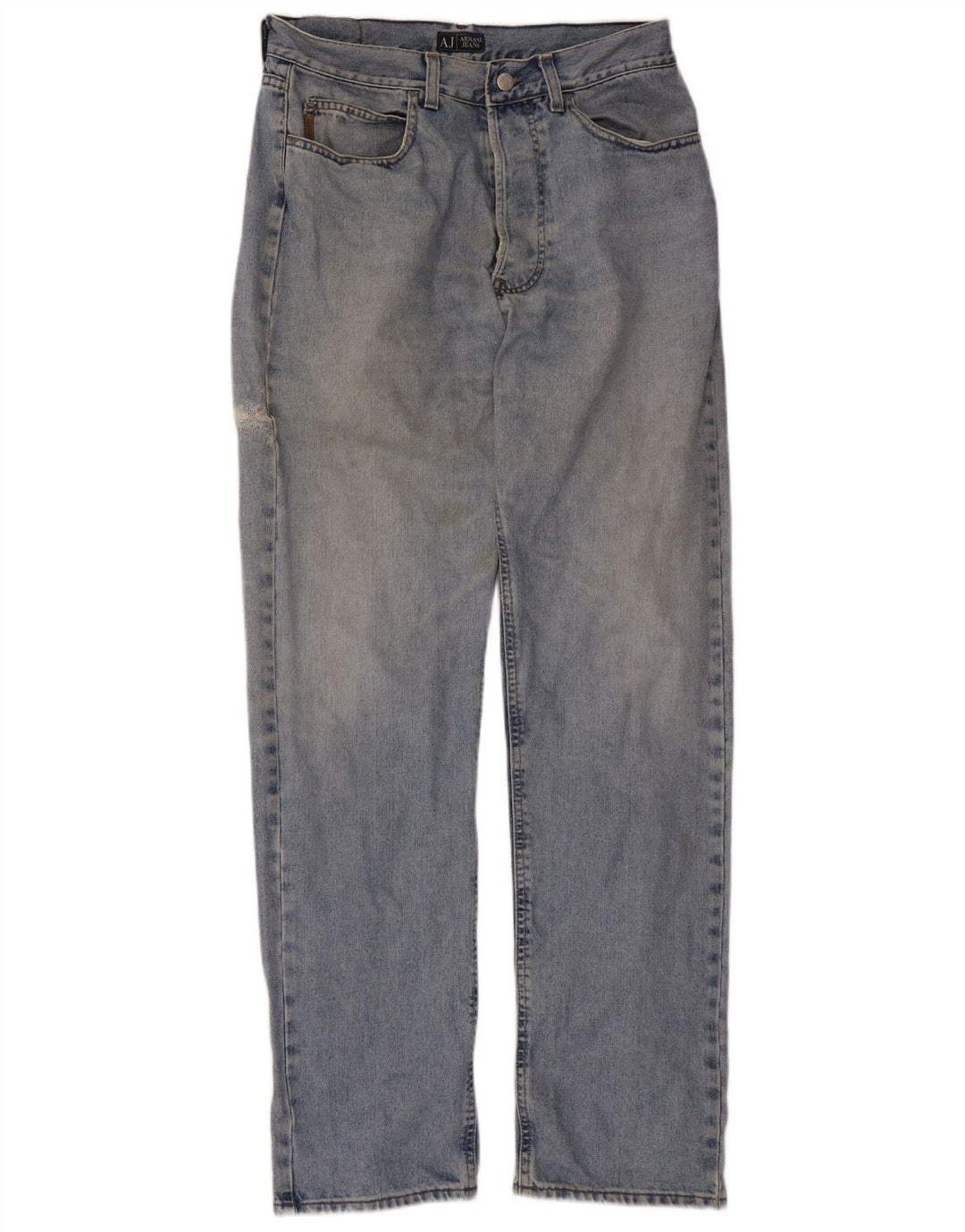 Jeans retos femininos Armani W34 L33 algodão azul