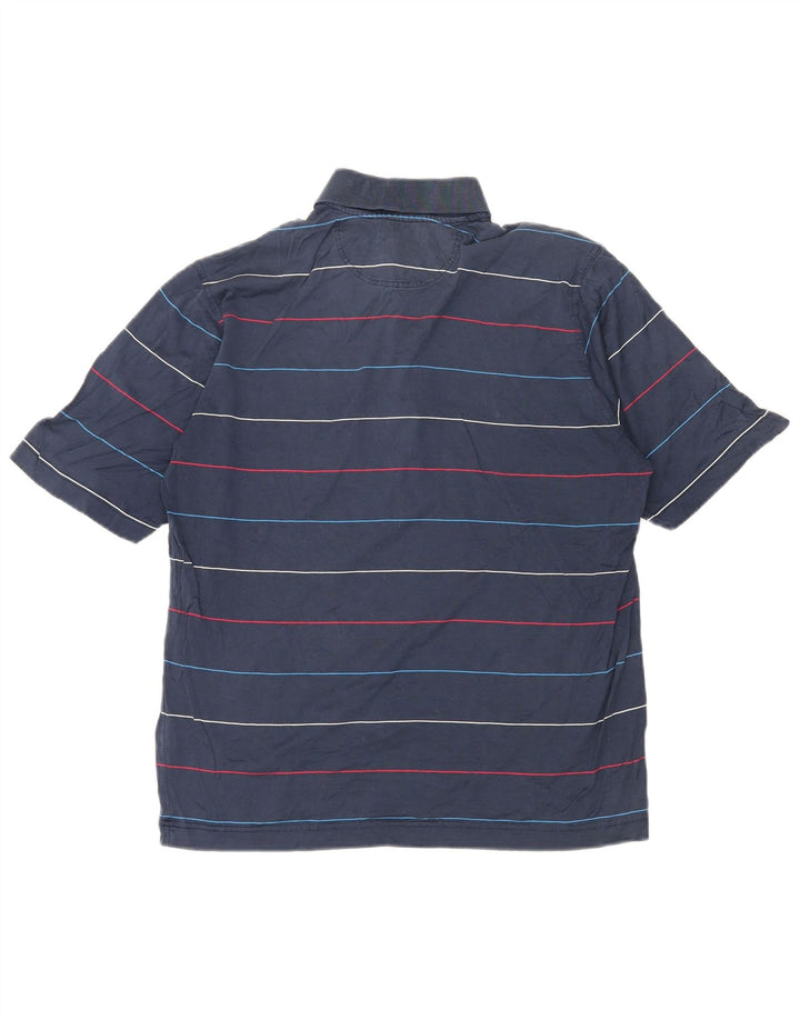 Camisa polo masculina PAUL & SHARK média listrada azul marinho
