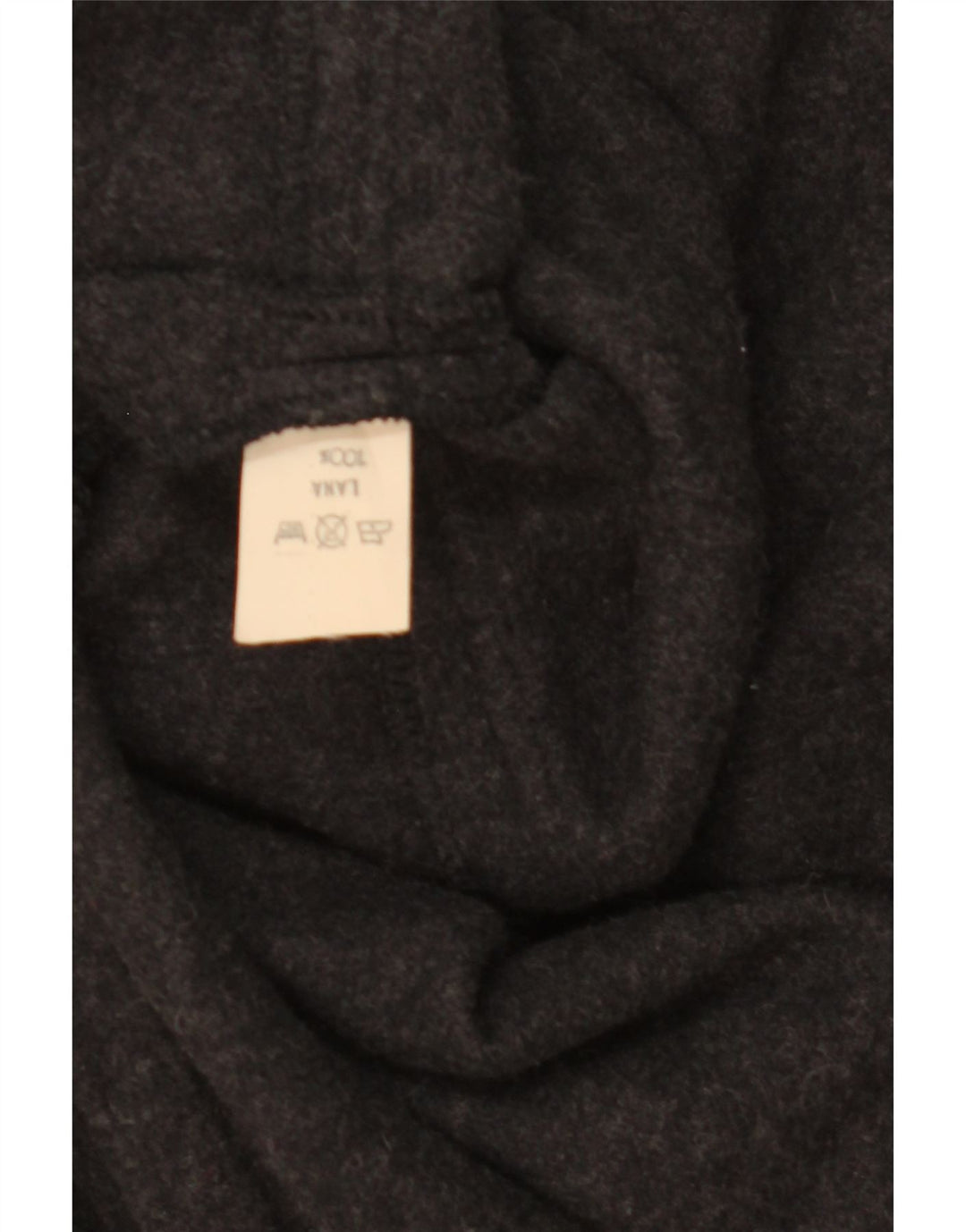 Casaco feminino vintage com capuz, tamanho único, lã cinza
