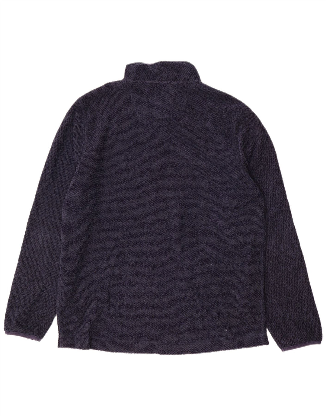 WEIRD FISH Suéter masculino com zíper e gola XL azul marinho poliéster