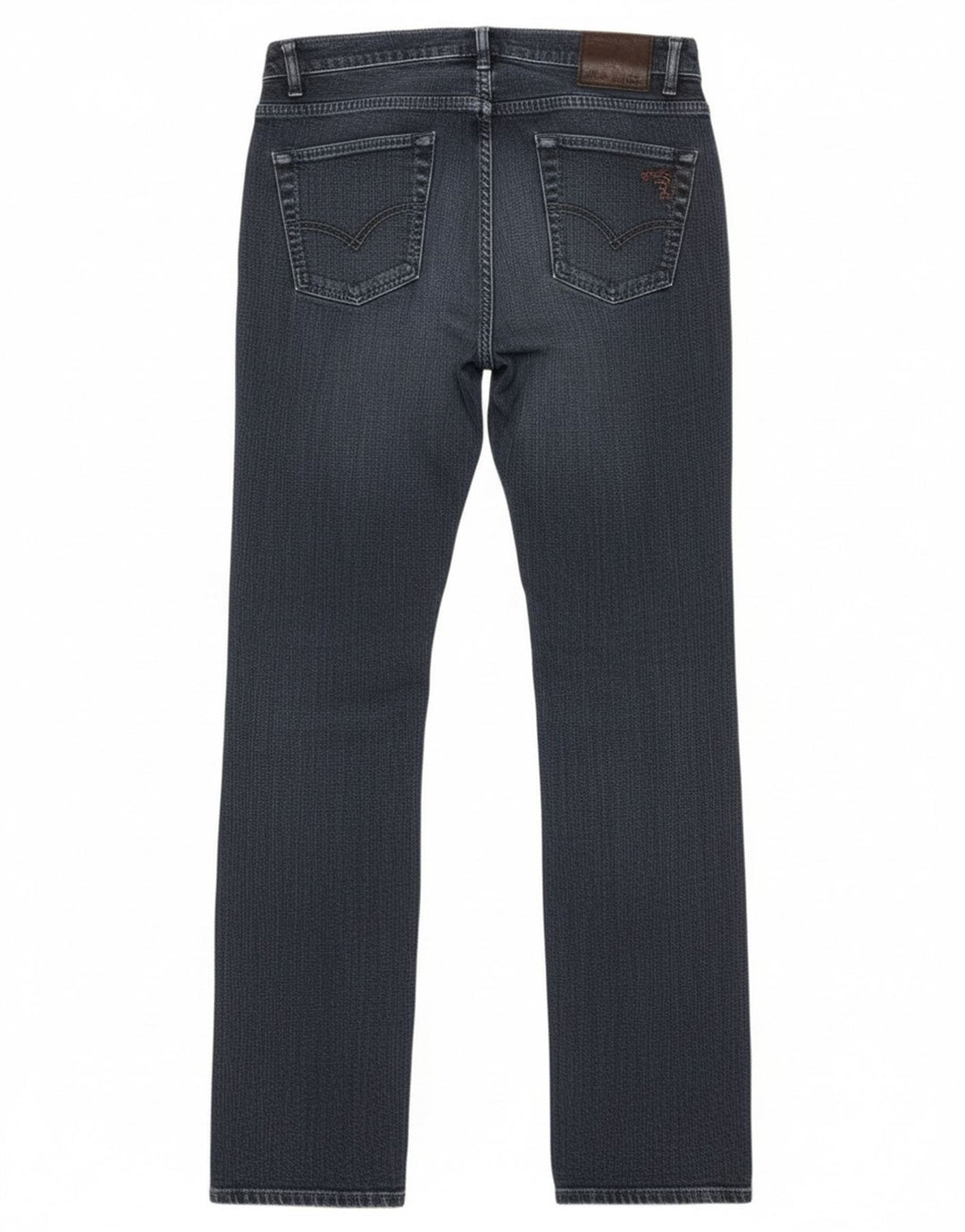 Jeans retos femininos Trussardi W28 L35 algodão azul marinho