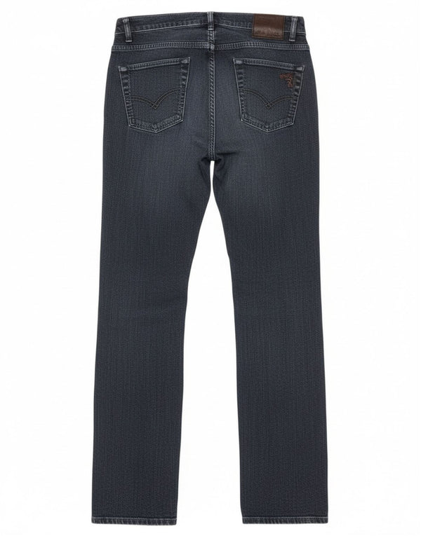 Jeans retos femininos Trussardi W28 L35 algodão azul marinho