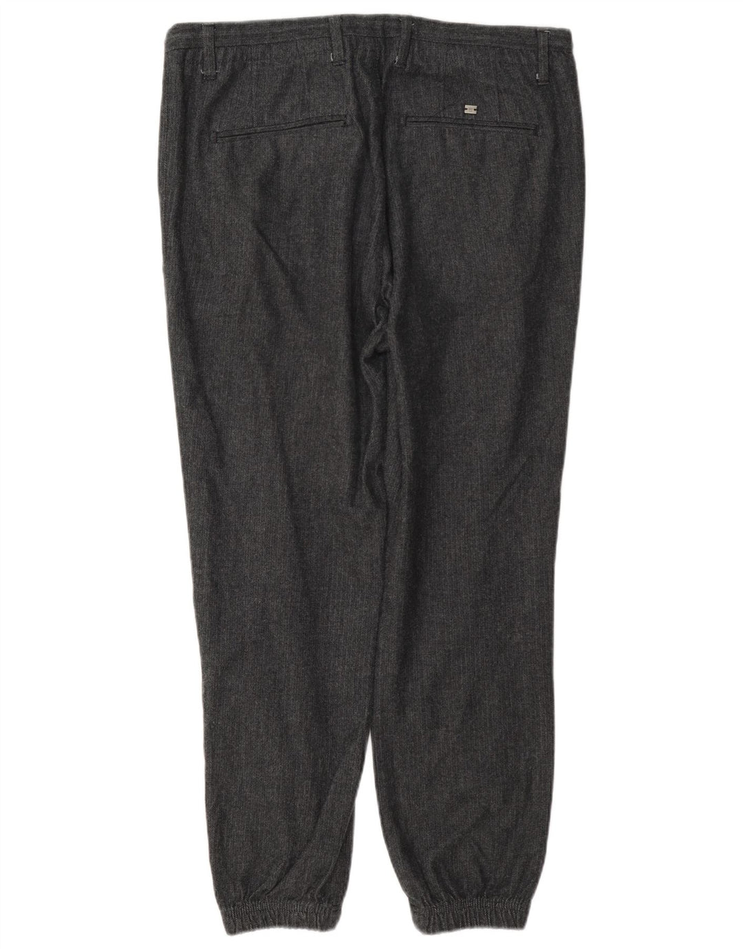 Calça Chino masculina Massimo Dutti UE 42 grande W32 L28 espinha de peixe cinza