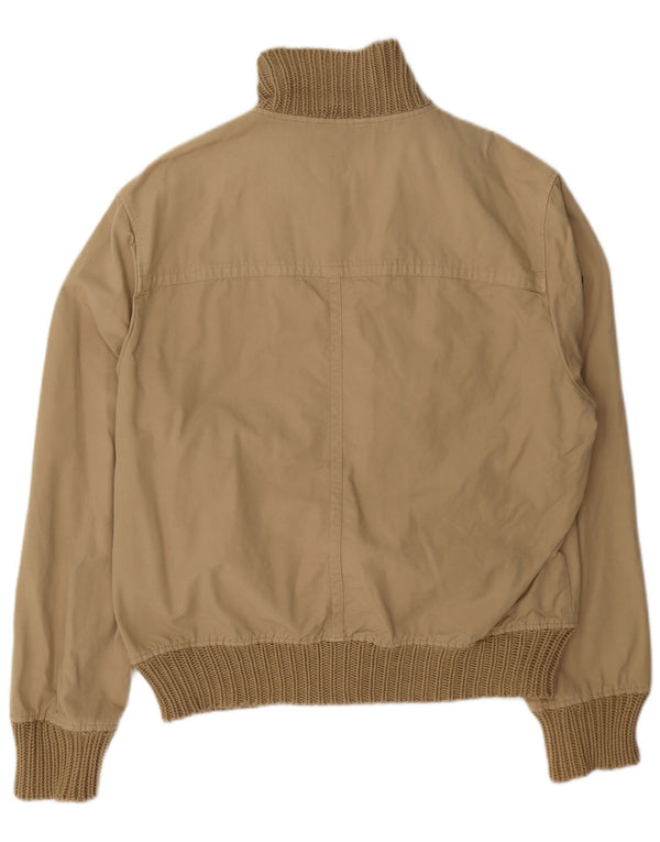Jaqueta bomber masculina Zara UK 42 XL algodão bege
