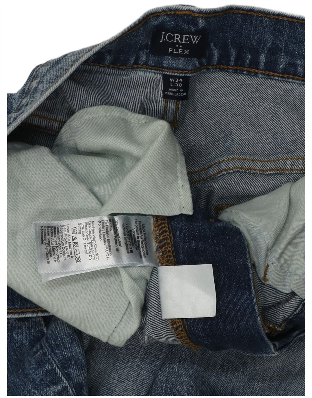 J. Crew Jeans Slim Masculino W34 L28 Algodão Azul
