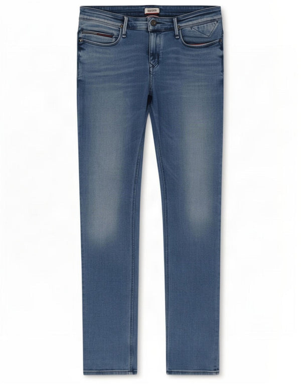 Tommy Hilfiger Mens Skinny Jeans W36 L34 Azul Algodão