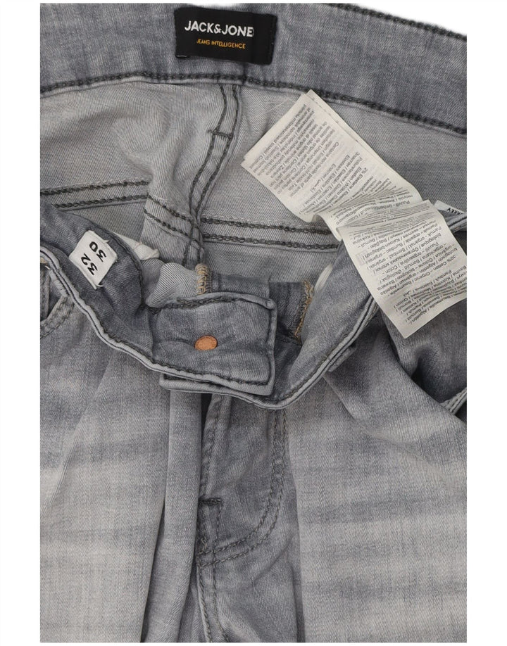 Jeans masculinos Jack & Jones Slim W32 L30 algodão cinza