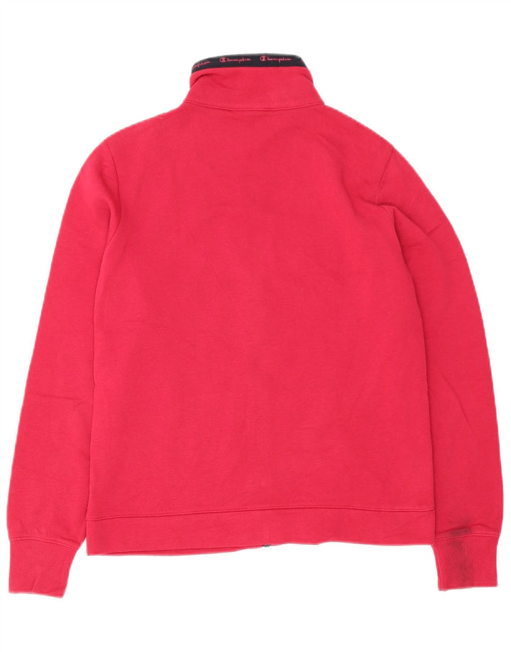 Champion Womens Tracksuit Top Jacket UK 10 Pequeno Rosa