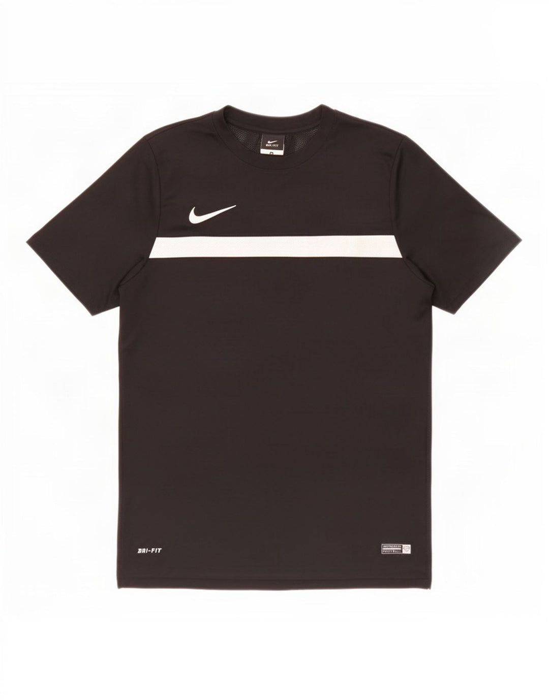 Camiseta masculina Nike Dri Fit Top médio preto colorblock poliéster