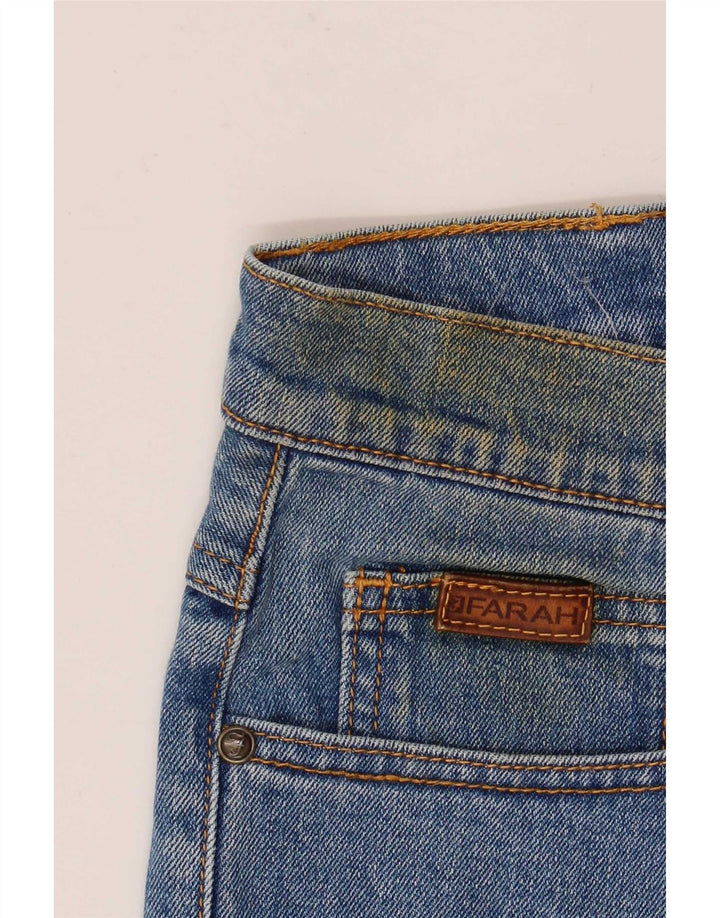 Calça jeans reta masculina Farah W30 L32 algodão azul