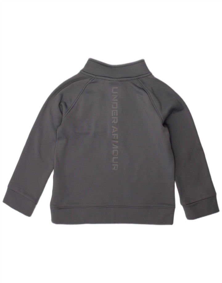 Suéter com capuz gráfico UNDER ARMOUR para meninos de 3 a 4 anos cinza