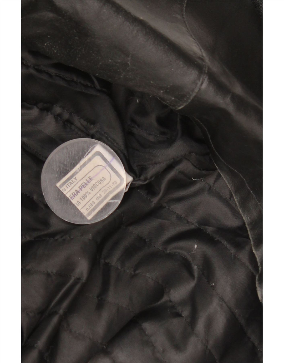 Jaqueta de couro masculina vintage UK 38 couro preto médio