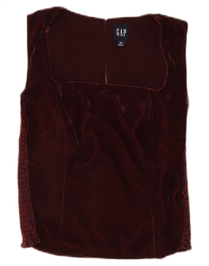 Colete feminino Gap Top UK 6 XS Borgonha Poliéster