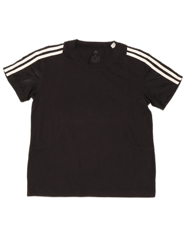 Camiseta feminina Adidas UK 8/10 pequena poliéster preta