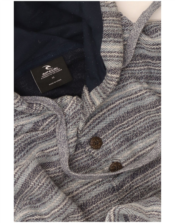 Suéter feminino Rip Curl UK 14 listrado cinza grande