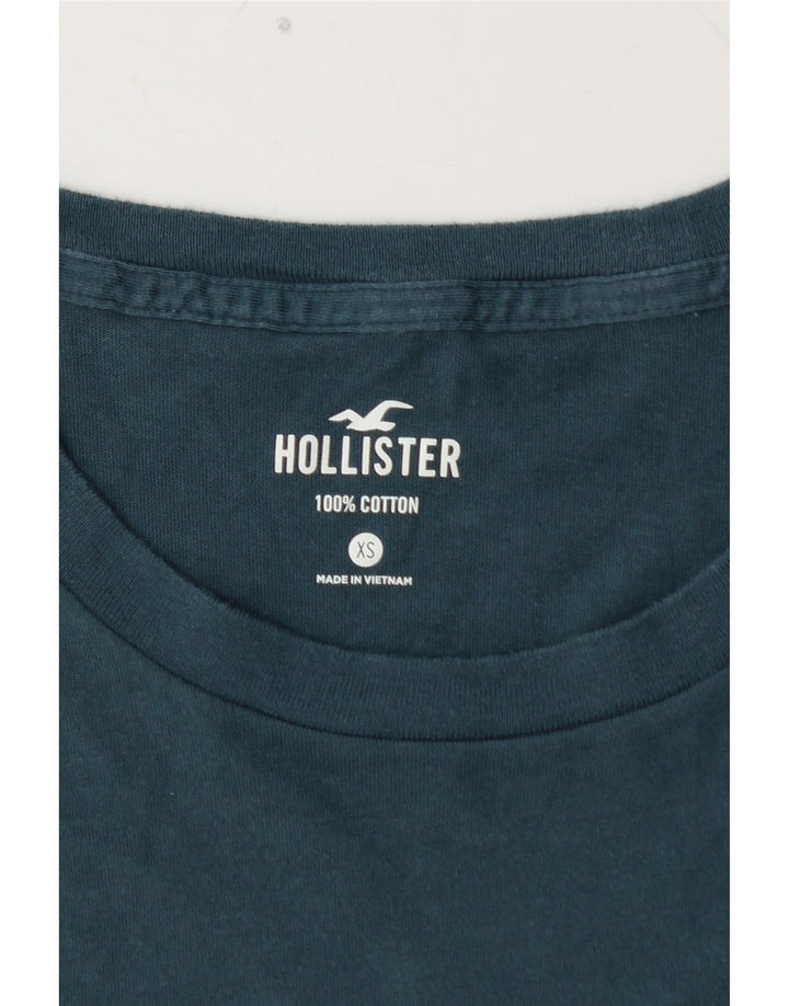 Camiseta masculina HOLLISTER Top XS algodão azul
