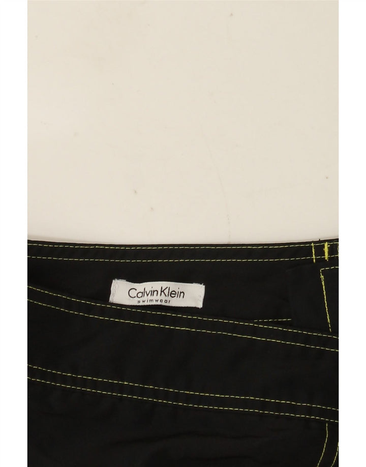 CALVIN KLEIN Calção de banho masculino gráfico grande preto