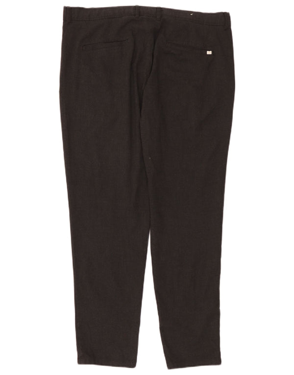 Zara Mens Slim Chino Calças EU 46 XL W36 L29 Cinza
