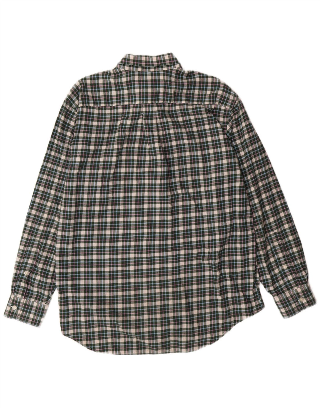 Camisa masculina de flanela Vineyard Vines verde médio xadrez algodão formal