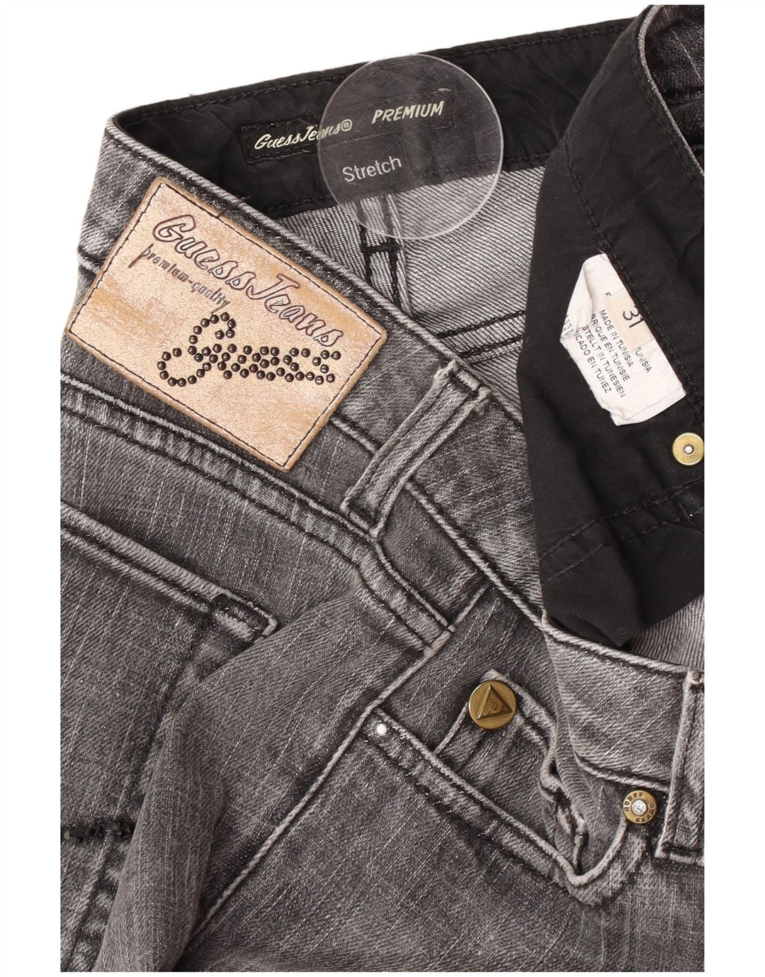 Guess Jeans Slim Feminino W31 L28 Cinza