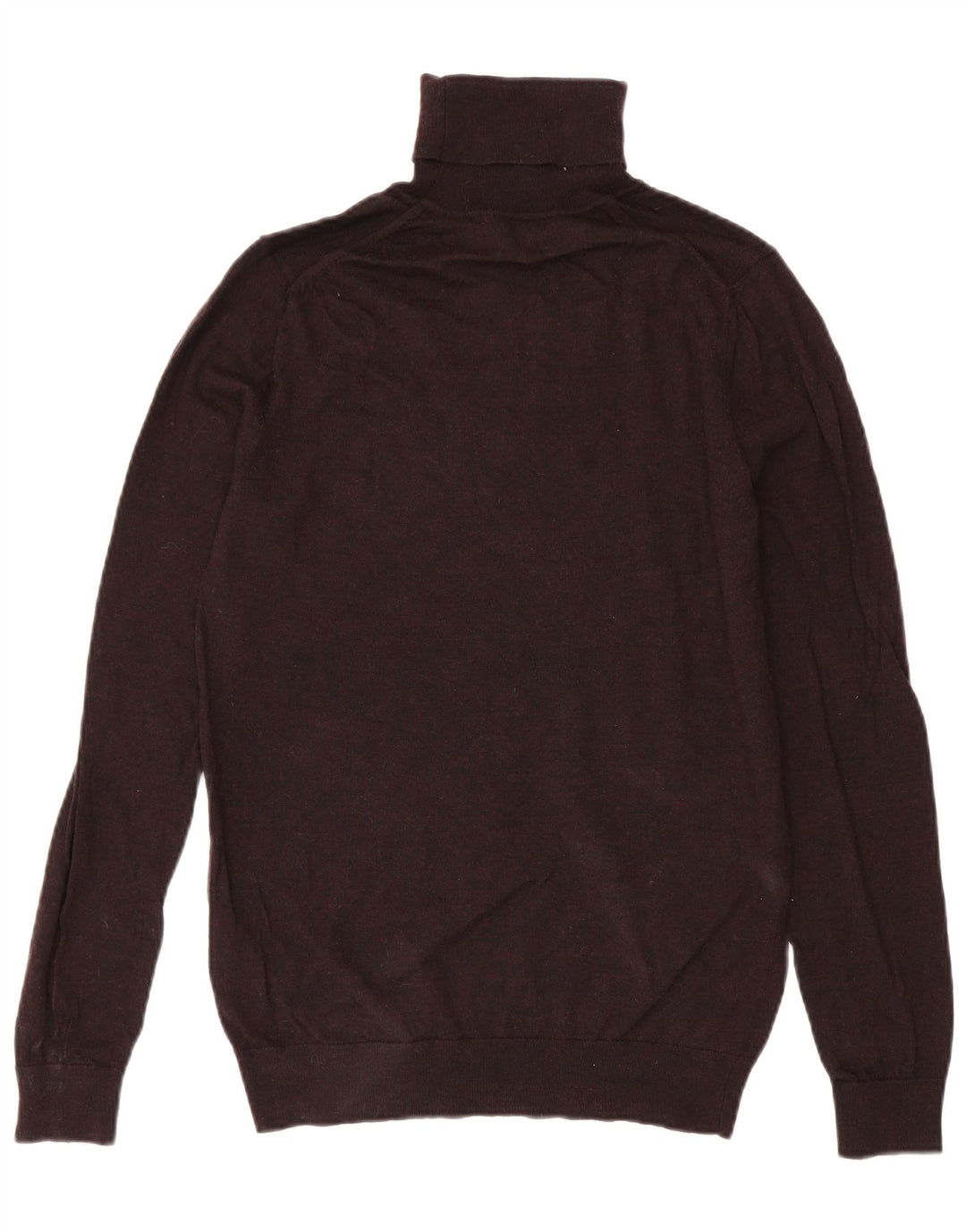 Suéter masculino Reiss com gola redonda, lã média cor de vinho