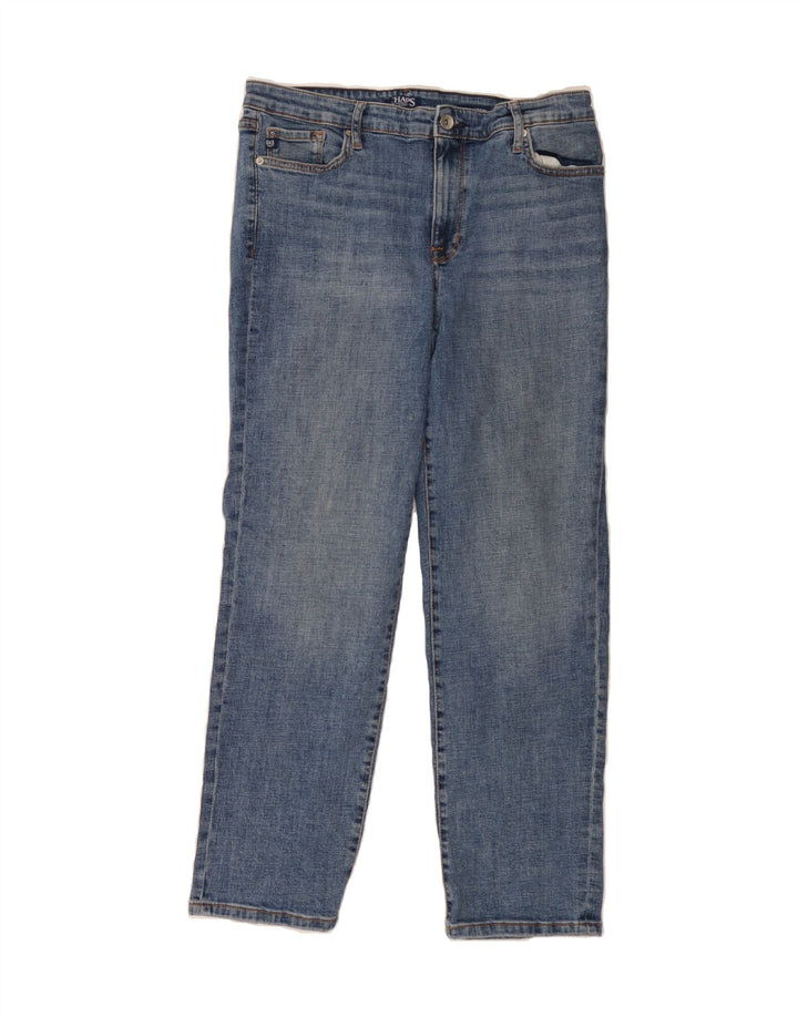 CHAPS Womens Straight Jeans US 10 Large W34 L30 Blue Cotton Vintage Chaps and Second-Hand Chaps from Messina Hembry 