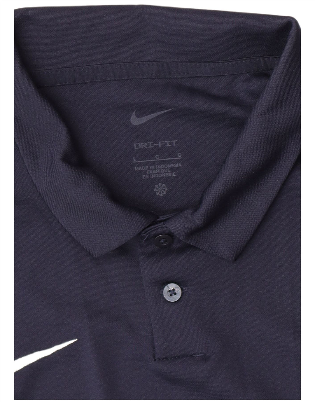 Camisa polo masculina Nike Dri Fit grande azul marinho