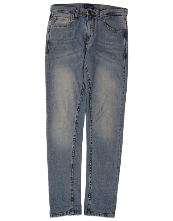 Zara Mens Slim Jeans EU 38 Pequeno W30 L32 Azul