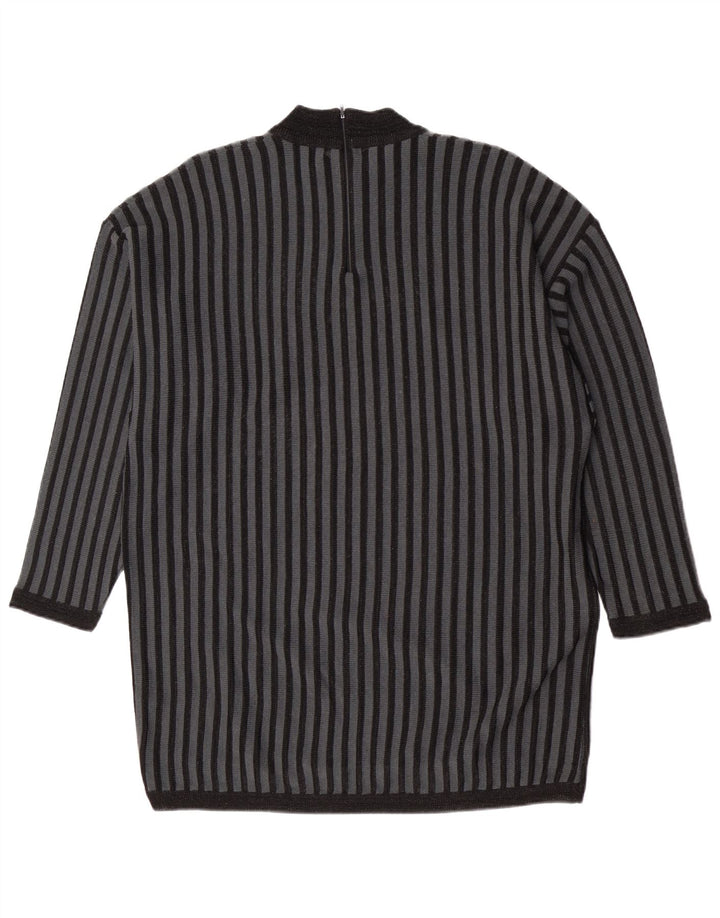 Suéter feminino Portobello’s Longline com gola de tartaruga Reino Unido 14 médio preto