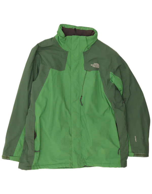 Jaqueta corta-vento masculina The North Face UK 42 XL verde colorblock nylon