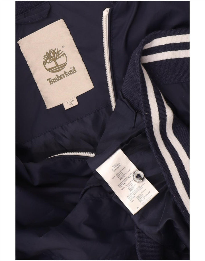 Casaco bomber Timberland rapaz 11-12 anos XS azul marinho poliéster