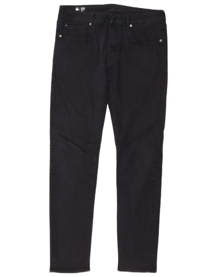 Calça jeans masculina G-Star 3301 Slim W34 L32 preta