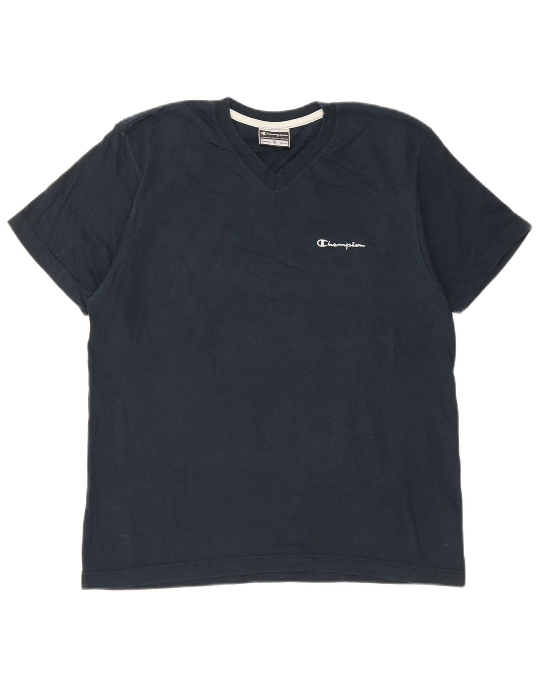 Camiseta masculina Champion pequena algodão azul marinho