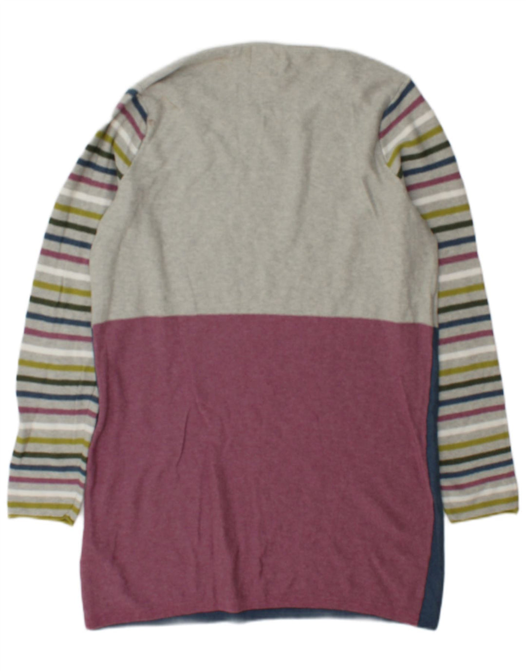 Vestido jumper feminino de manga comprida White Stuff UK 14 cinza médio colorblock