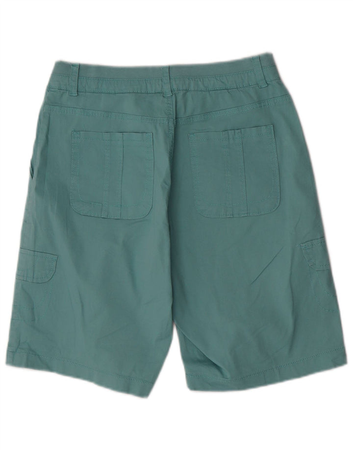 Shorts cargo feminino Lee com ajuste relaxado EUA 8 médio W30 algodão turquesa