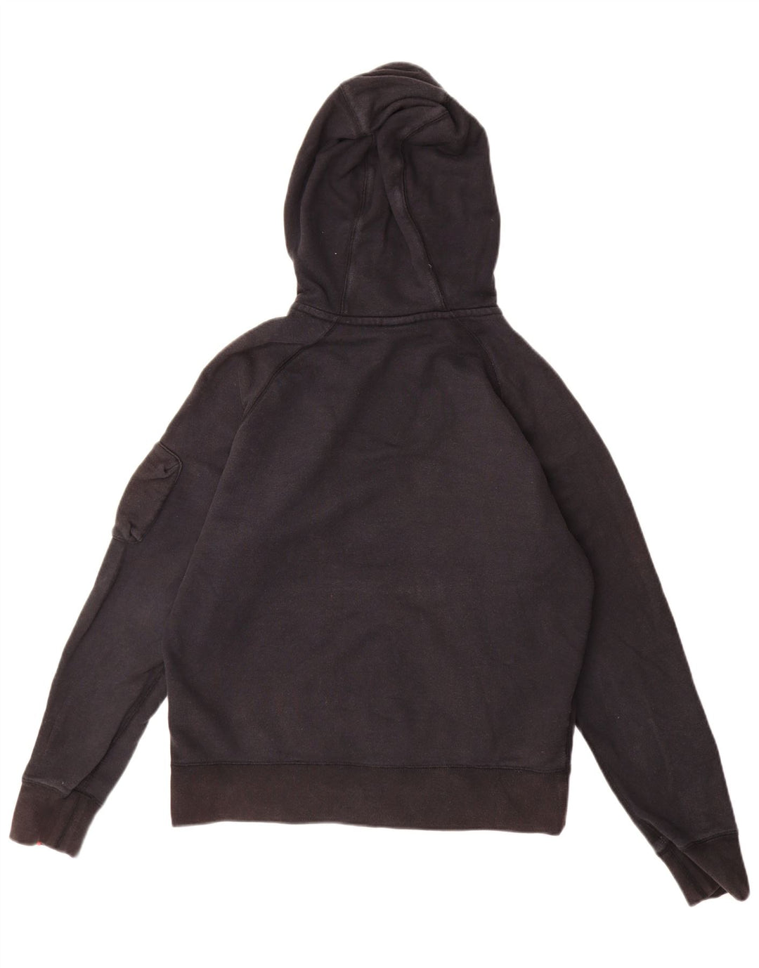 Suéter Nike masculino com capuz e zíper médio preto algodão