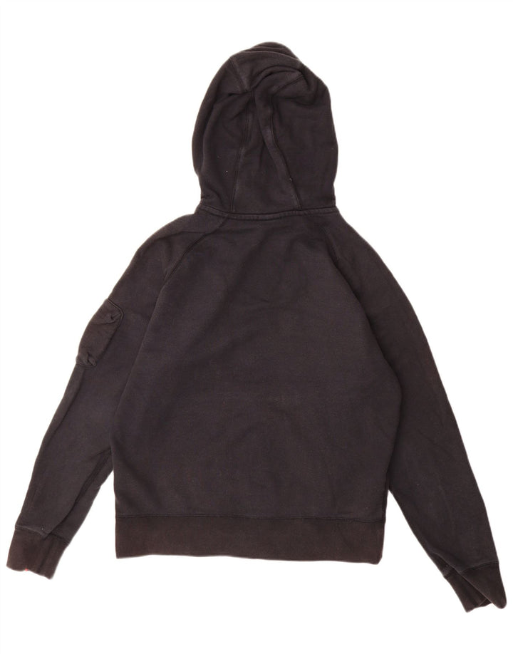 Suéter Nike masculino com capuz e zíper médio preto algodão