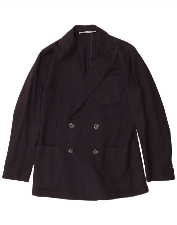 CANTARELLI terno masculino de 2 peças com peito duplo IT 50 grande W34 L31 azul marinho