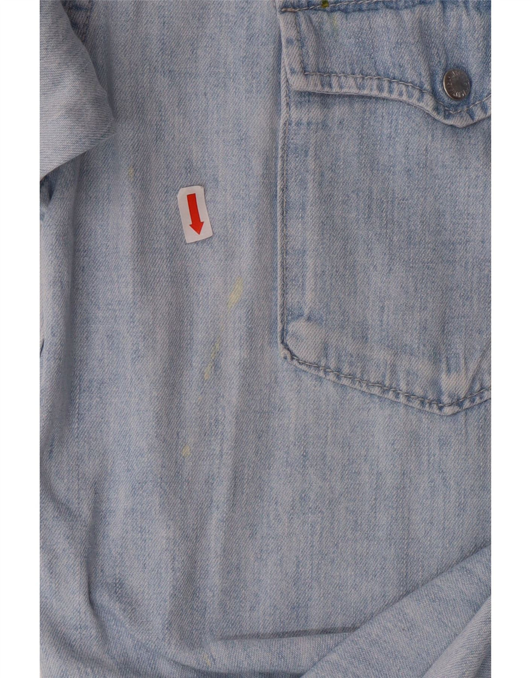 MUSTANG Mens Denim Shirt Small Blue Vintage Mustang and Second-Hand Mustang from Messina Hembry 