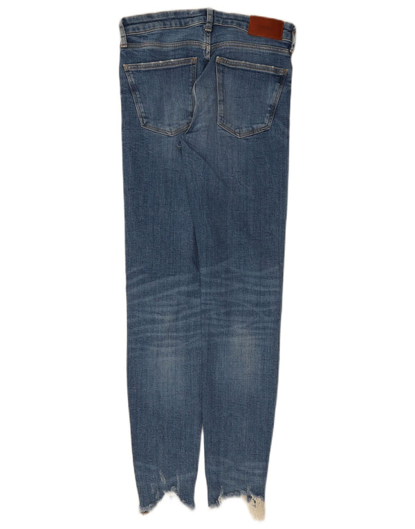 Calça jeans skinny feminina Zara EU 36 XS W26 L27 azul algodão