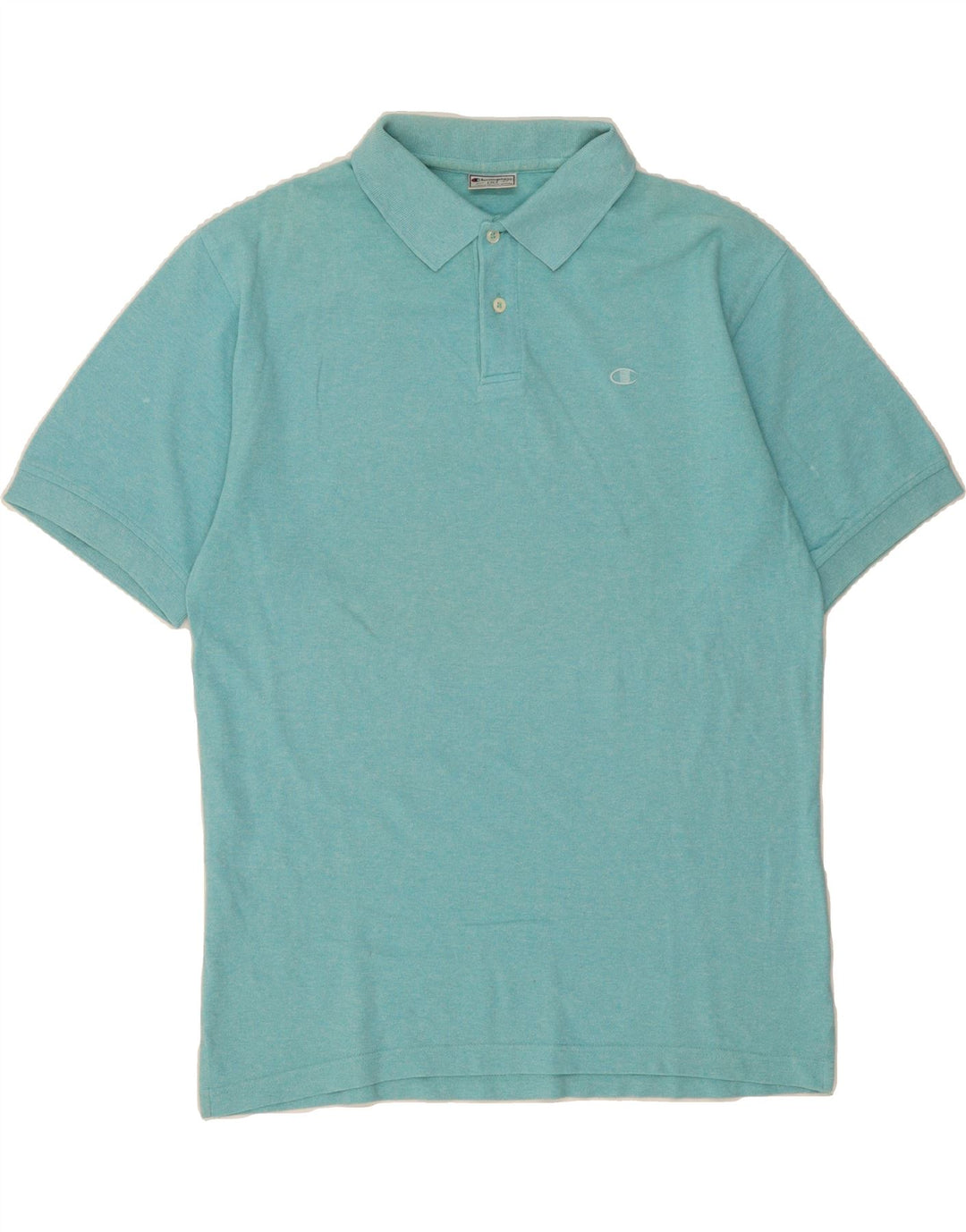 CHAMPION Mens Polo Shirt XL Blue Cotton Vintage Champion and Second-Hand Champion from Messina Hembry 