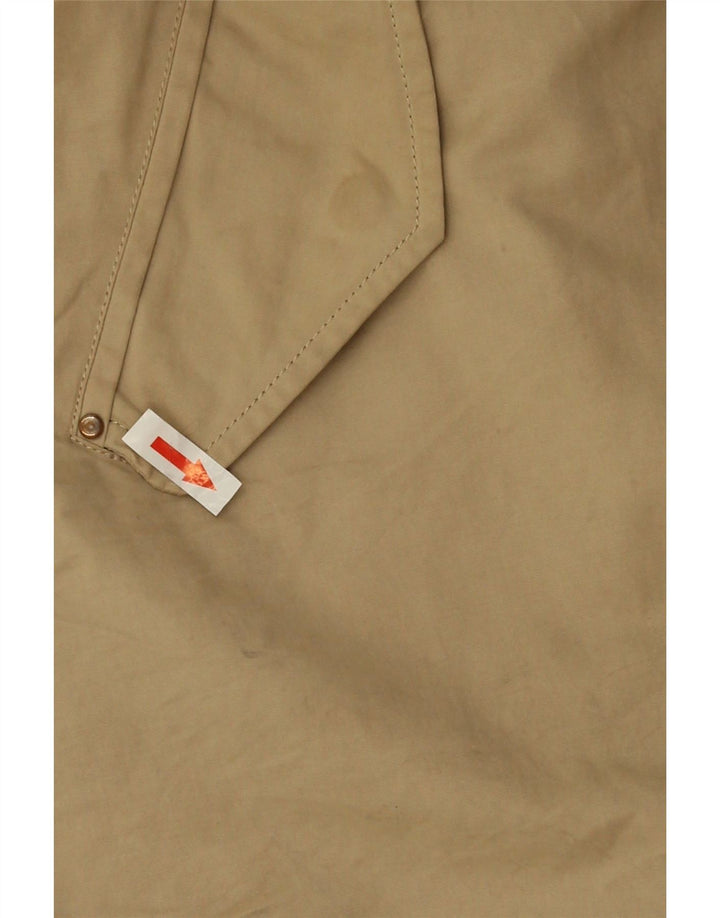 Zara Jaqueta Parka Feminina com Capuz Reino Unido 16 Grande Bege