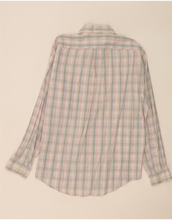 Camisa masculina Marlboro Classics grande algodão xadrez multicolorido