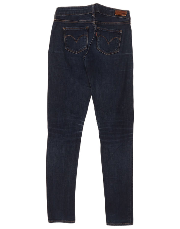 Levi's Womens Slight Curve Modern Rise Skinny Jeans W25 L31 Navy Blue