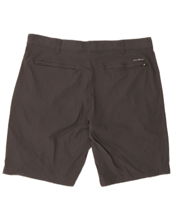 Eddie Bauer Mens Chino Shorts W38 XL Cinza Nylon