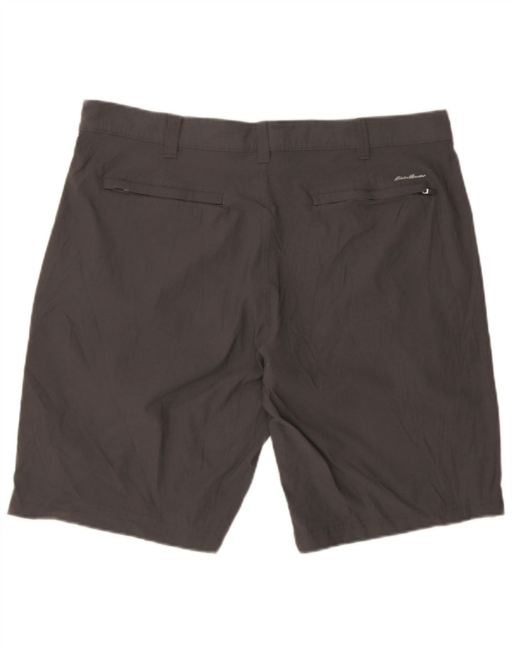 Eddie Bauer Mens Chino Shorts W38 XL Cinza Nylon