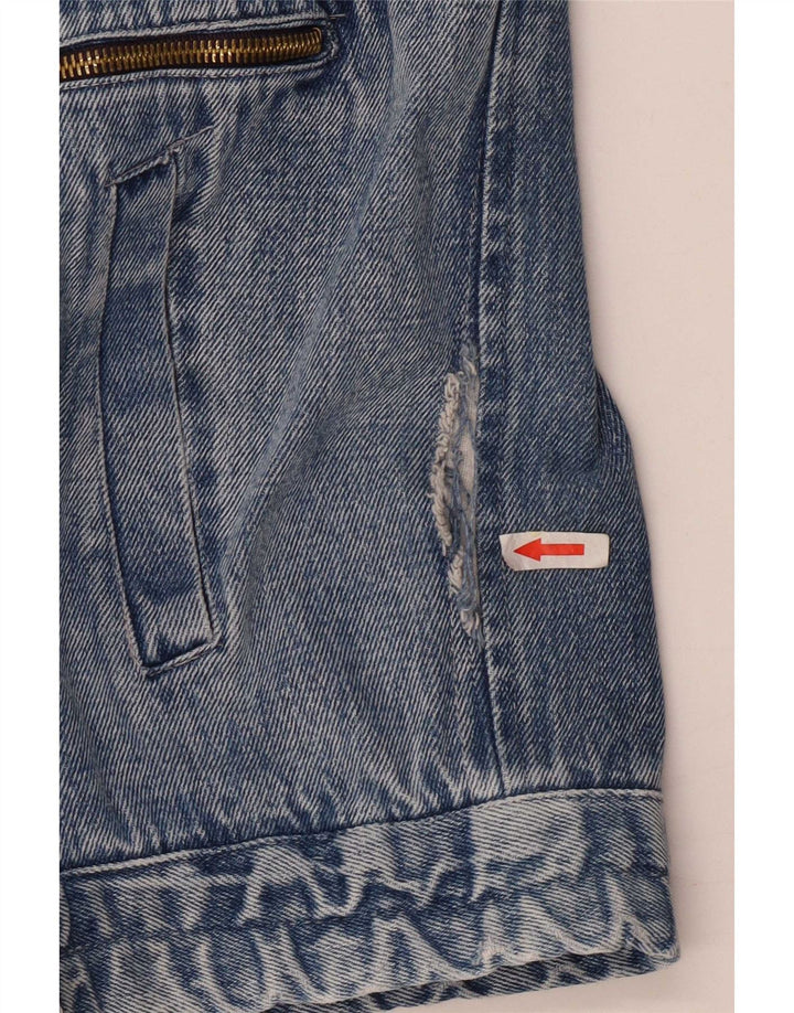 Jaqueta jeans masculina vintage IT 48 azul médio