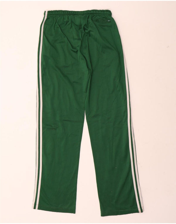 Calças de treino masculinas ADIDAS UK 36/38 poliéster verde pequeno