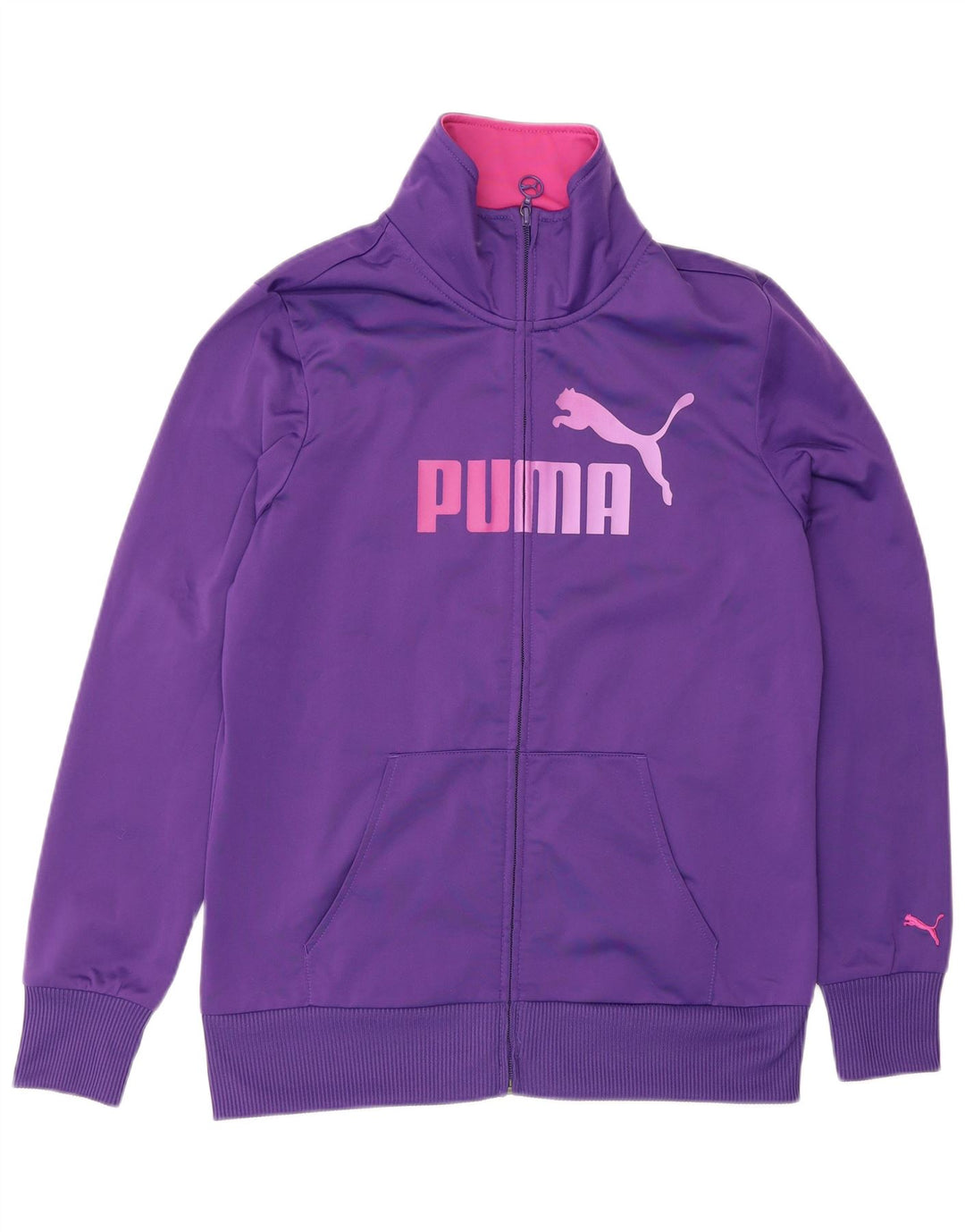 Puma Womens Graphic Tracksuit Top Jacket UK 14 Grande Roxo