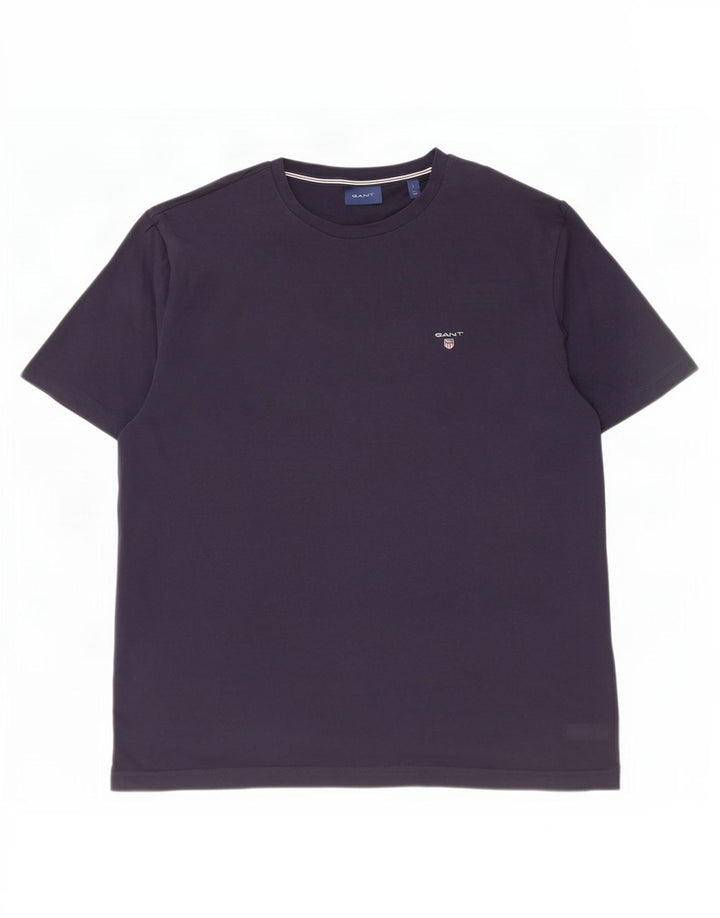 Camiseta masculina Gant grande algodão azul marinho
